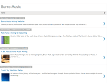 Tablet Screenshot of burromusic.com
